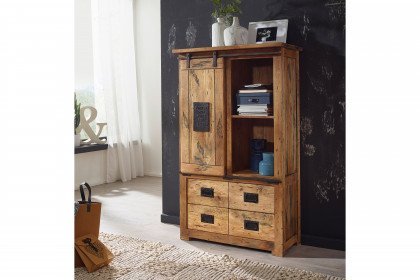 WZ-0480 von GK Möbelvertrieb - Highboard I Mangoholz
