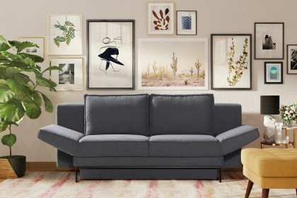Bailo von Restyl - Schlafsofa in Anthrazit mit Bettkasten