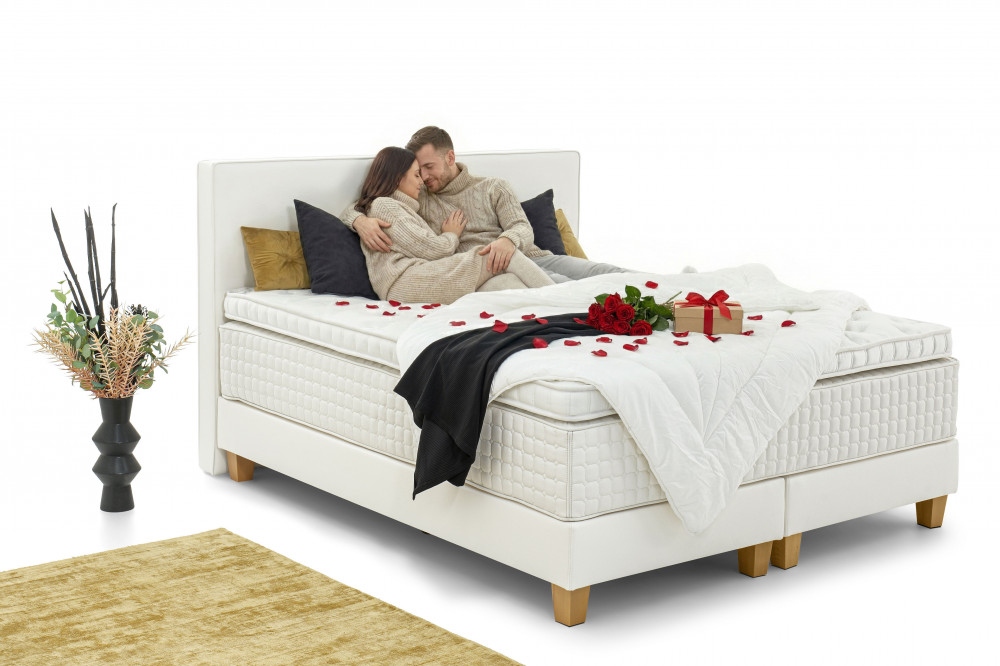 Classico von Serta - Boxspringbett in White